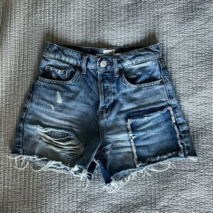High Waisted BDG Denim Patch Jean Shorts